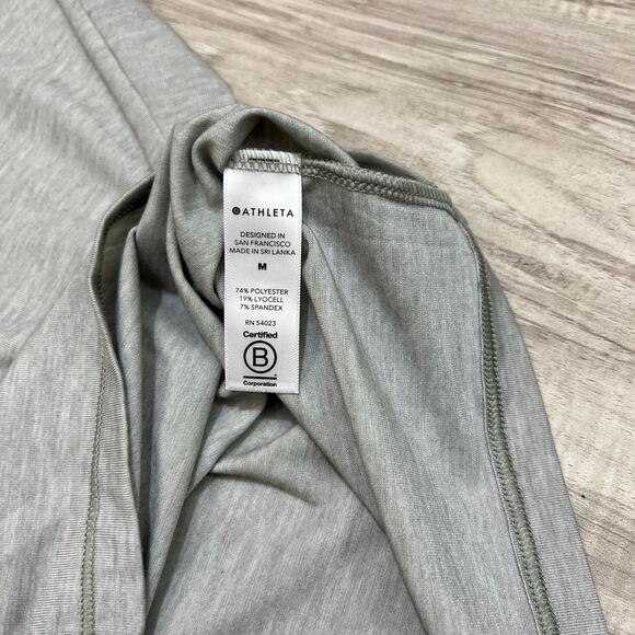 Athleta Essence Flow Top Long Sleeve Dolman Gray Soft Size M - Picture 7 of 8